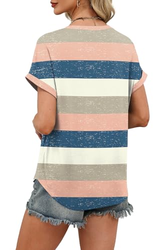 Image of WIHOLL Womens Blouses Spring Tops Short Sleeve Shirts Dressy Casual Summer Vacation Fashion Clothing 2026