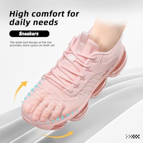 Image of Kapsen Womens Walking Running Shoes Air Cushion Breathable Fashion Tennis Sneakers Mesh Workout Casual Athletic Sports Gym