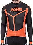  KTM Camiseta de manga larga para MTB Factory Team Race Spring negro y naranja, tamaño a elegir, primavera, color negro / naranja, tamaño xx-large