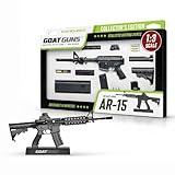 GOAT GUNS Miniature AR 15 (Charky) | 1:3 Scale Diecast Metal Model Building Kit | Authentic Non-Firing AR15 Replica for Desk Display, Man Cave & Gaming | Collectible Gun Model Kit for Adults
