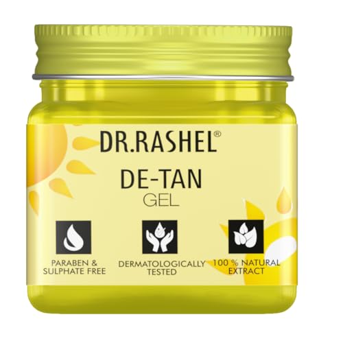 Image of DR.RASHEL De-Tan Skincare Gift Kit | Scrub, Gel, Cream & Face Pack | With Natural Extracts | Tan Removal | Skin Brightening & Soothing | Ideal for Gifting(45mlx4)Each