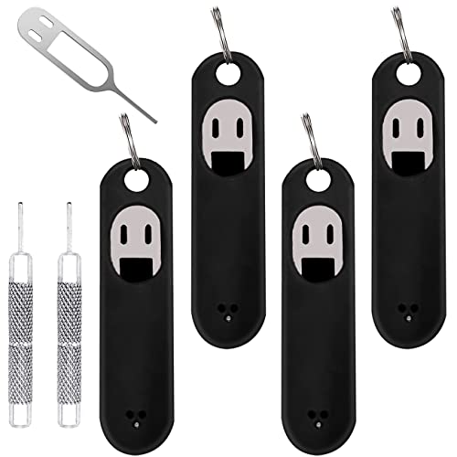 Herramienta de extracción de Tarjeta SIM,Herramienta de Apertura de Bandeja de Tarjeta SIM Pines de expulsión abridor de Agujas eyector Compatible con Todos los iPhone iPad HTC Samsung Galaxy Negro