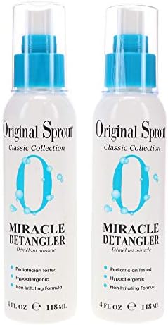 Original Sprout Miracle Detangler. All Natural Hair Moisturizer and Leave-In Conditioner Spray, 4 Ounces. 2 Pack. (Packaging May Vary)