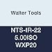 Walter Tools NTS-IR-22 5.00ISO WXP20 Carbide NTS Threading Inserts, Internal Thread, Full Profile, ISO Metric 60 Degree (Pack of 10)