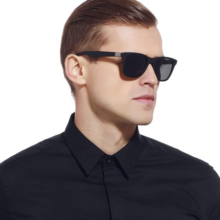 Miniatura 2 de Teumire Gafas de sol cuadradas polarizadas para hombres al aire libre, deportes, conducción, gafas de sol con protección UV, paquete de 2