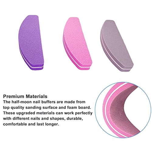 Nail File and Buffer (6 Pcs), Buffer Block Nail Files Double Sided 100/