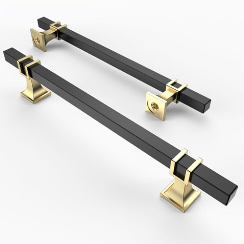 Asidrama 10 Pack 6.3 Inch(160mm) Brushed Satin Nickel and Gold Kitchen Cabinet Handles, Cabinet Pulls Kitchen Cabinet Hardware for Cupboard Drawer Pulls by Asidrama - Used condition - US$35.08