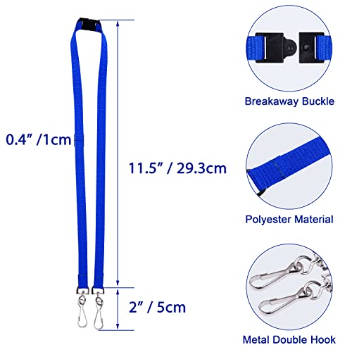 Wisdompro W-5X13.5INCHILDMASKLANYARD-5COLOR-AMZ Face Mask Lanyard, 5 Pcs Double Hook Lanyard With Safety Breakaway Buckle thumb #1