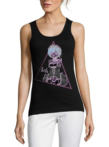 Débardeur en coton pour femme noir Anime 181 décontracté pour vos journées ensoleillées