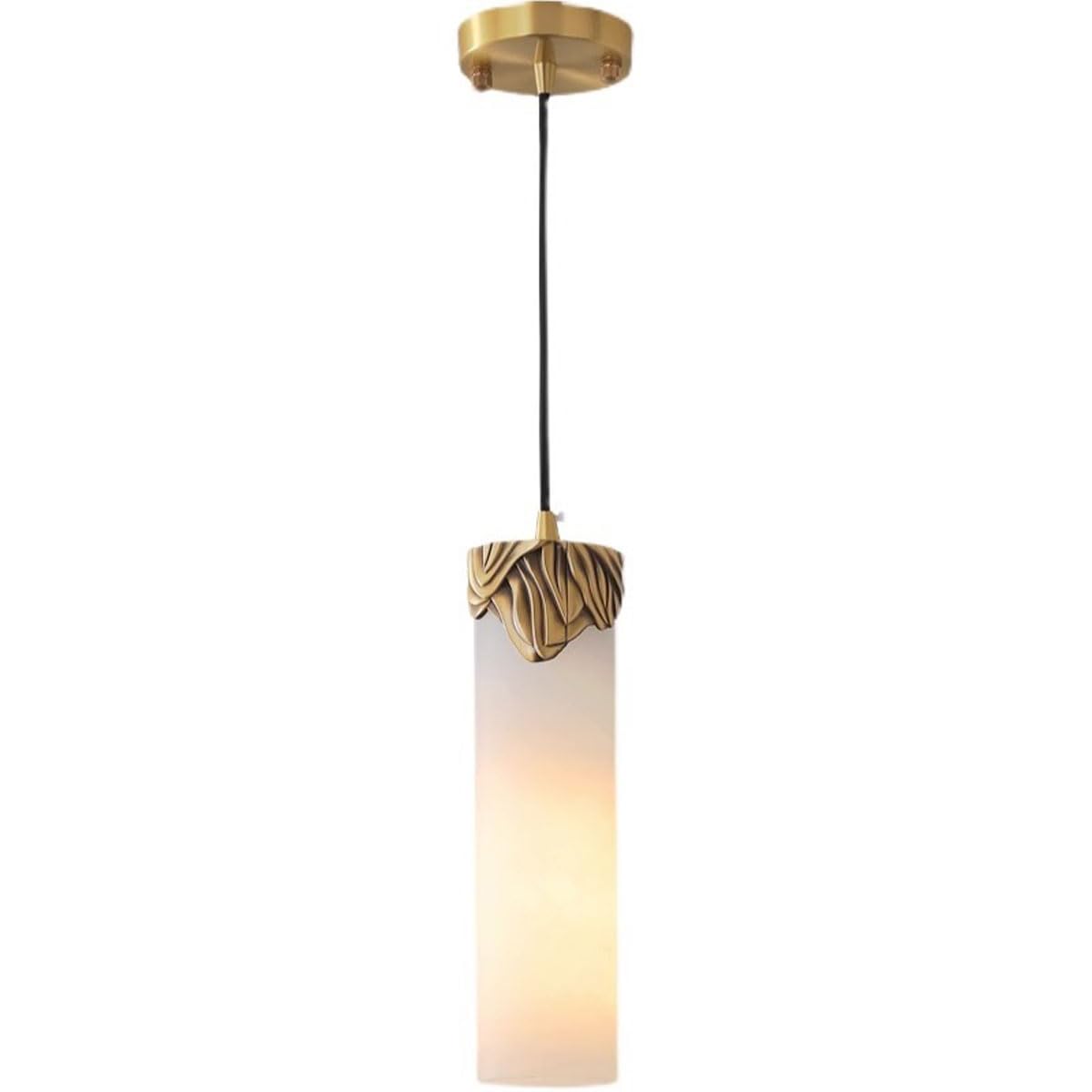 Lampe suspendue en marbre pour salon de thé et salle à manger chaleureuse