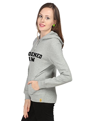 Image of Campus Sutra Women's Cotton Hooded Neck Sweatshirt