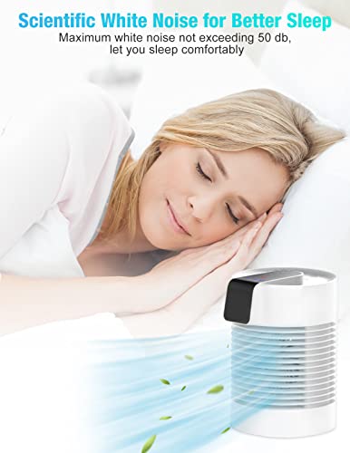 Portable Air Conditioner Fan, Portable AC & Humidifier with 3-Speed, AC Unit 360° Auto Oscillation Mini Air Conditioner Quite Personal Air Conditioner Evaporative Air Cooler for Room Car Camping ...