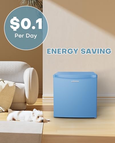Image of Upstreman 1.7 Cu.ft Mini Fridge with Freezer, Blue-FR17