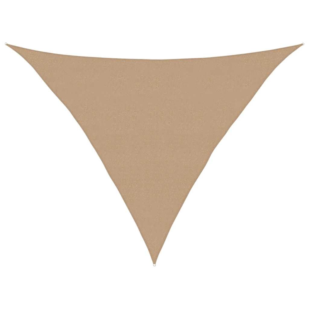 Voile d'ombrage 5x5x6 m taupe en HDPE 160g/m² pour jardin et terrasse