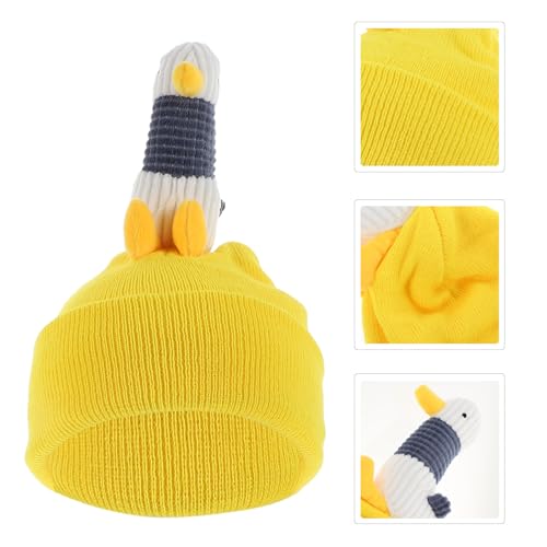 Funda para casco de esquí infantil de unicornio amarillo en hilo elástico para nieve 6