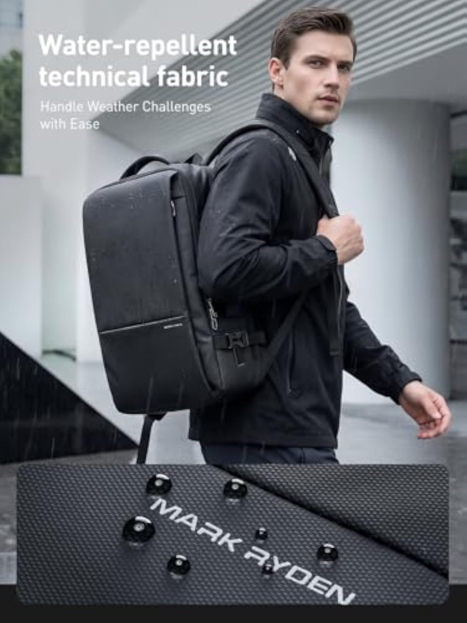 Business Backpack for Men, 30L Water Resistant Laptop Backpack