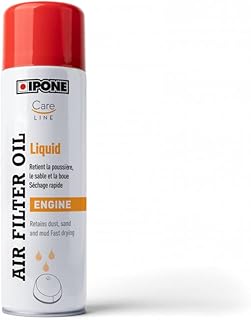 Ipone - Aceite Líquido Filtros de Aire de Espuma para Moto Air Filter Oil Liquid- 500 ML - Protección Motor - Color azul