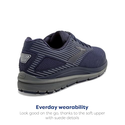 Brooks Brooks Men's Addiction Walker Suede Walking Shoe - Peacoat/Shade/Peacoat - 8 Wide