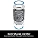 Shark Air Purifiers for Bedroom, Office, Dorm, Small Room, HEPA Air Filter, Odor Eliminator, Covers Up To 500 SQ FT, Air Filtration Removes Smoke, Dust, Allergens, Pet Dander, and Pollutants, HP102