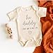 Bump and Beyond Designs Baby Pregnancy Announcement Hello Daddy I Can't Wait to Meet You Oatmeal, 0-3 Months
