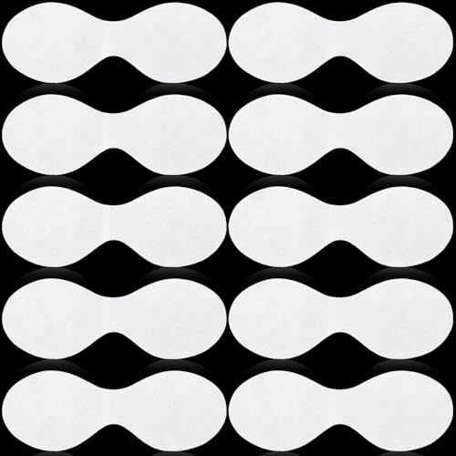 Grevosea 200 Sheets Disposable Eye Mask, Eye Covers for Facials Non Woven Eye Care Patches Facial Paper Sheet Eye Pads for Skincare Spa Wet Compress Home Salon Beauty Tools