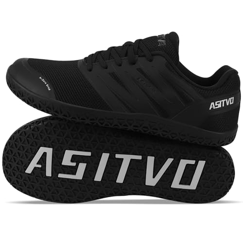 ASITVO Wide Men's Barefoot Zero Drop Sole Minimalist Width Toe Box Walking Shoes Sneakers Size 10.5...
