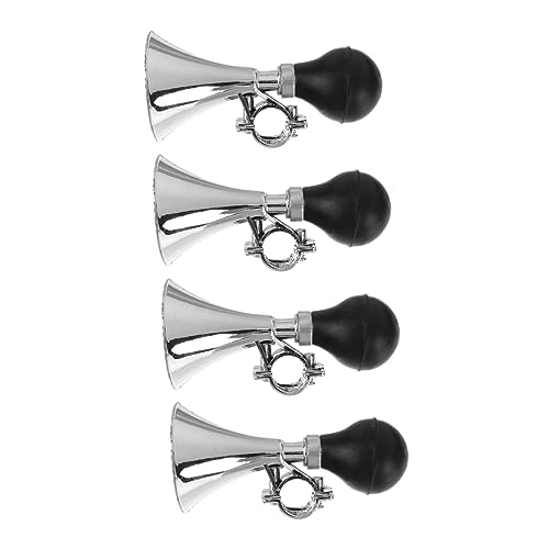 Yardwe 4pcs Creative to Install Air Pressure Horn for Stylish and Practical Bike Accessory for Boys and Girls and Adults Random Colors