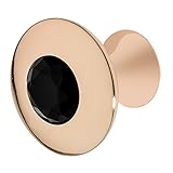 Wisdom Stone 4210RG-B Felicia Cabinet Knob, Rose Gold/Black