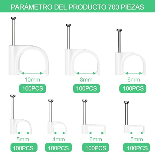 Grapas para cable plano 15 Imagen adicional