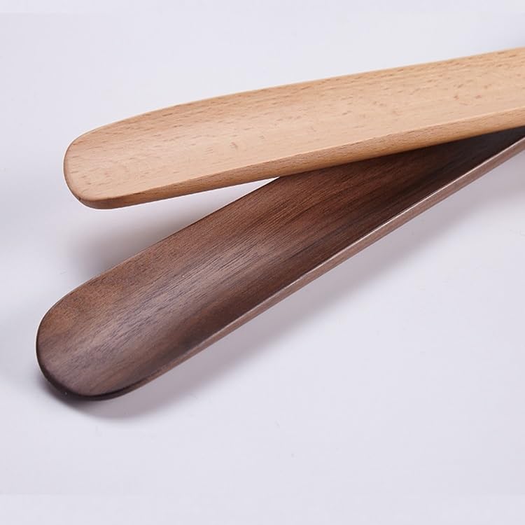 TEESONG Calzascarpe Calzascarpe in legno massello con manico lungo for uso domestico, anziani e donne incinte, calzascarpe lunghi e corti for l'ingresso Strumento Calzascarpe