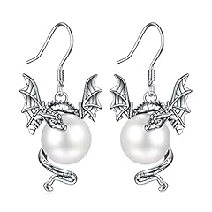 Dragon pearl earrings