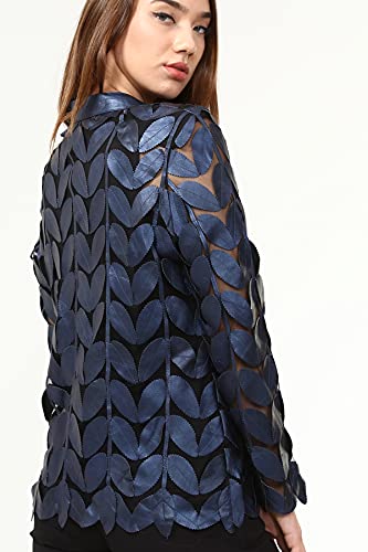 Zamback Design Handmade Leaf Leather Jacket4