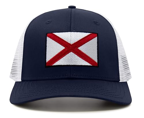 Image of International Tie State Hat for Men and Women, Adjustable Snapback Trucker Baseball Cap with Embroidered Patch
