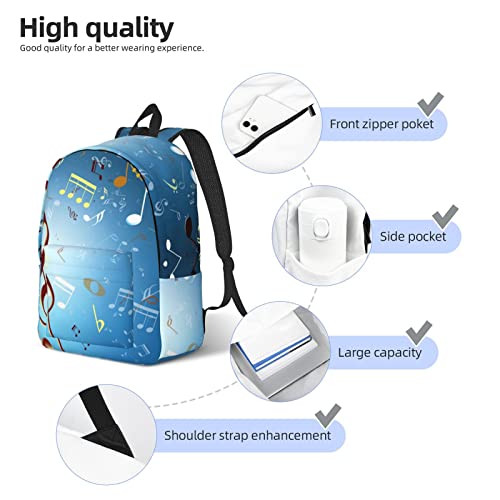 Sac d'école mixte ALLOCS Note sac à dos de travail en toile Noir
