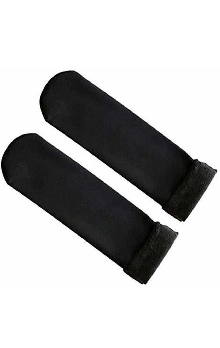 Thermal Winter Socks for Women, Seamless Boot Socks, Black-image-30