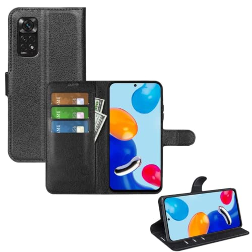 Kit Capinha Capa Carteira e Película De Vidro 3D 5D 9D Compatível Para Xiaomi Redmi Note 11 e Note 1