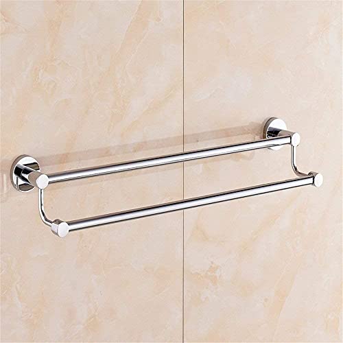 Porte-serviettes de salle de bain double en inox pour éviter l'humidité des linges