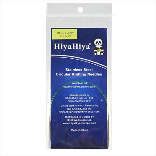 HiyaHiya Circular 9 inch (23cm) Steel Knitting...