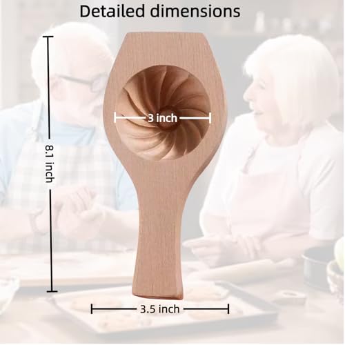 Image of Wooden Bao Bun Maker,Baozi Maker Machine,Wooden Steam Bun Mold,This Kitchen Appliances And Gadgets Is the Best Gift for Asian Food Enthusiasts And Dumpling Maker (Steamed Bun A)