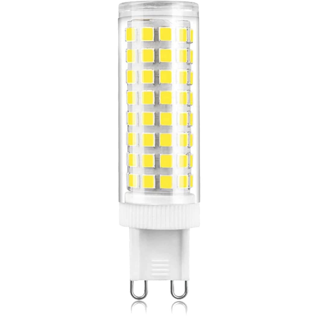 G9 Dimmable LED Light Bulb 10W (80W Halogen Equivalent), 1000LM 102 PCS lamp Beads AC 220V, Energy Saving Ceramic Base LED Bulbs, No Flicker, 360 Degree Beam,Natural White,1 Pack