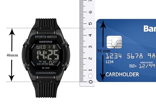 Image of NAVIFORCE NF7113 LCD Display Multi-Function Silicone Strap Digital Watch