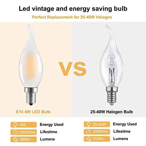 Suncan 6 lampadine a LED E14, dimmerabili, a forma...