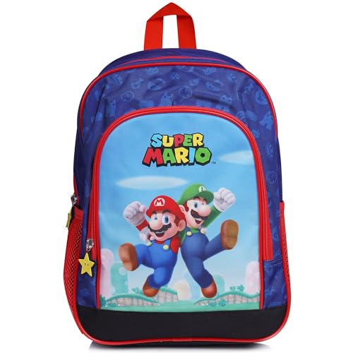 Super Mario Bros - Mochila Mario - Mochila Escolar para Niño y Niña - Mochilas - Idea de Regalo
