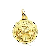 Inmaculada Romero IR Divina Infantita Patrona de El Ejido Almería y Policía Local Medalla en Oro de 18k con 18mm.