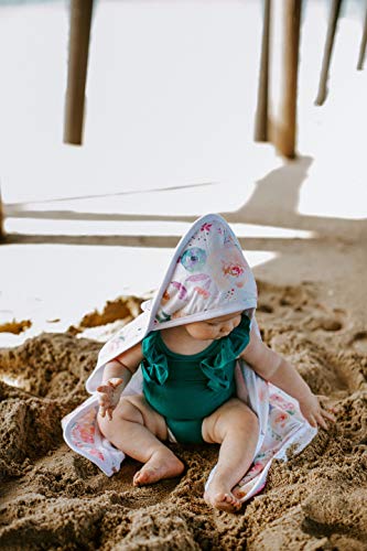 Image of Copper Pearl Hooded Bath Towels Premium Knit /Terry Cloth Baby Towels with Hood, Pockets, and Cool Designs - Great to Gift and Make Bath Time Fun - Baby Bath Towel, Bloom