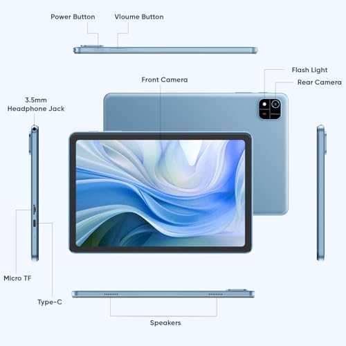 EDDBNi Android 15 Tablet 10.1 inch Tablet 2025 Latest Tablets with Keyboard Mouse 24GB+64GB 2TB Expand 6000mAh Octa-Core Processor Dual Camera WiFi 1280x800 IPS 18W Fast Charging by EDDBNi - Image 9