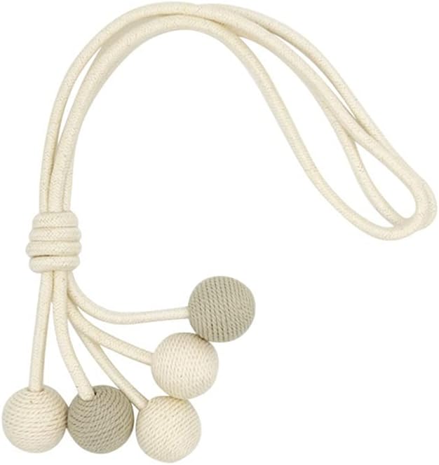 Curtain Hanging Ball Tie Cute Cotton Living Room Soft Decoration Rope Strap(E)