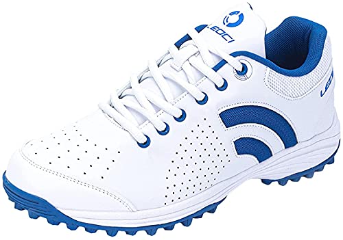 VIIPOO Golfschuhe Kinder Erwachsene Lässig Outdoor Fitness Sneakers Leichte Atmungsaktive Unisex Teenager Cricket-Trainer,Blue-40 EU Cover