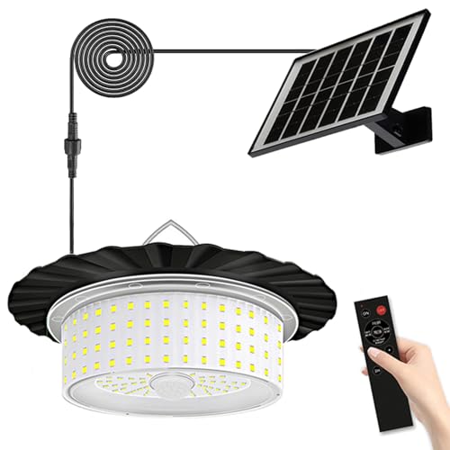Suspension solaire d'extérieur IP65 ABZXT avec détecteur de mouvement pour grange et patio