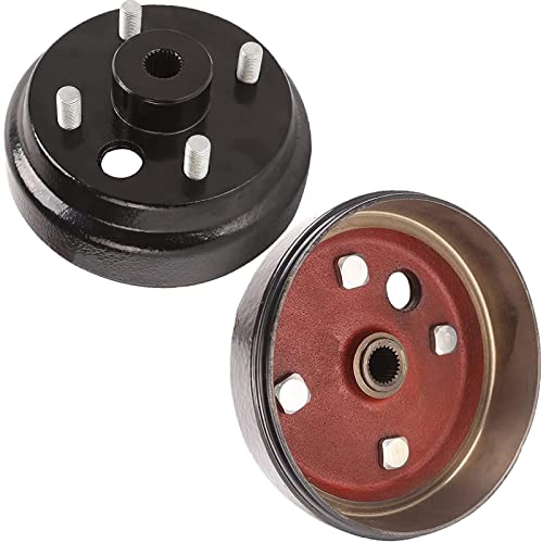 10L0L Golf Cart Brake Drum Hub Assembly (Electric) For Ezgo Txt Replaces Oem# 19186G1P, 2-Pack #TOP2